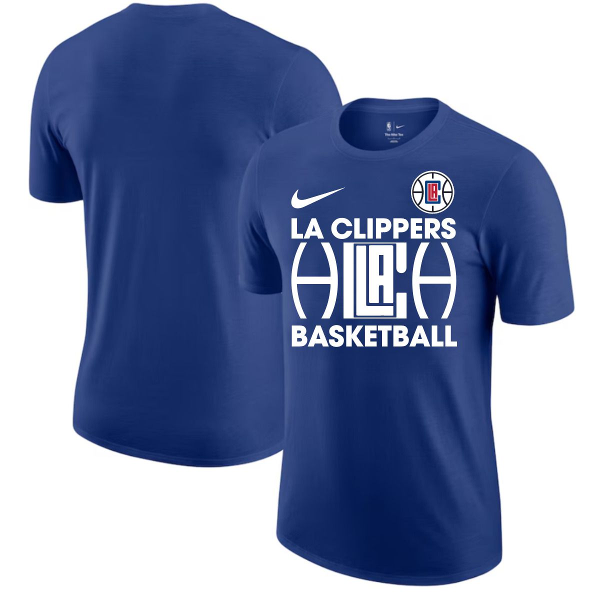 Men 2025 NBA Los Angeles Clippers Blue Nike T shirts style 2